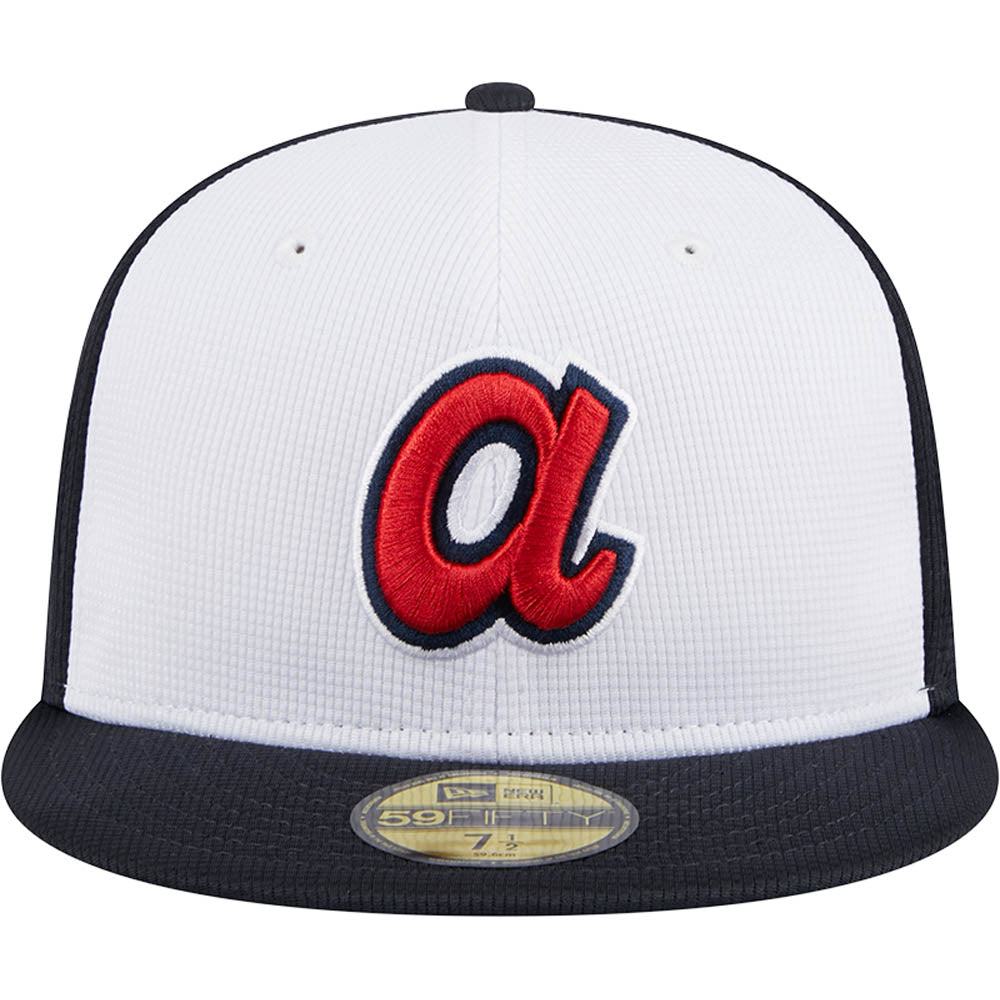 MLB Atlanta Braves New Era 2025 Batting Practice 59FIFTY Fitted Hat - White