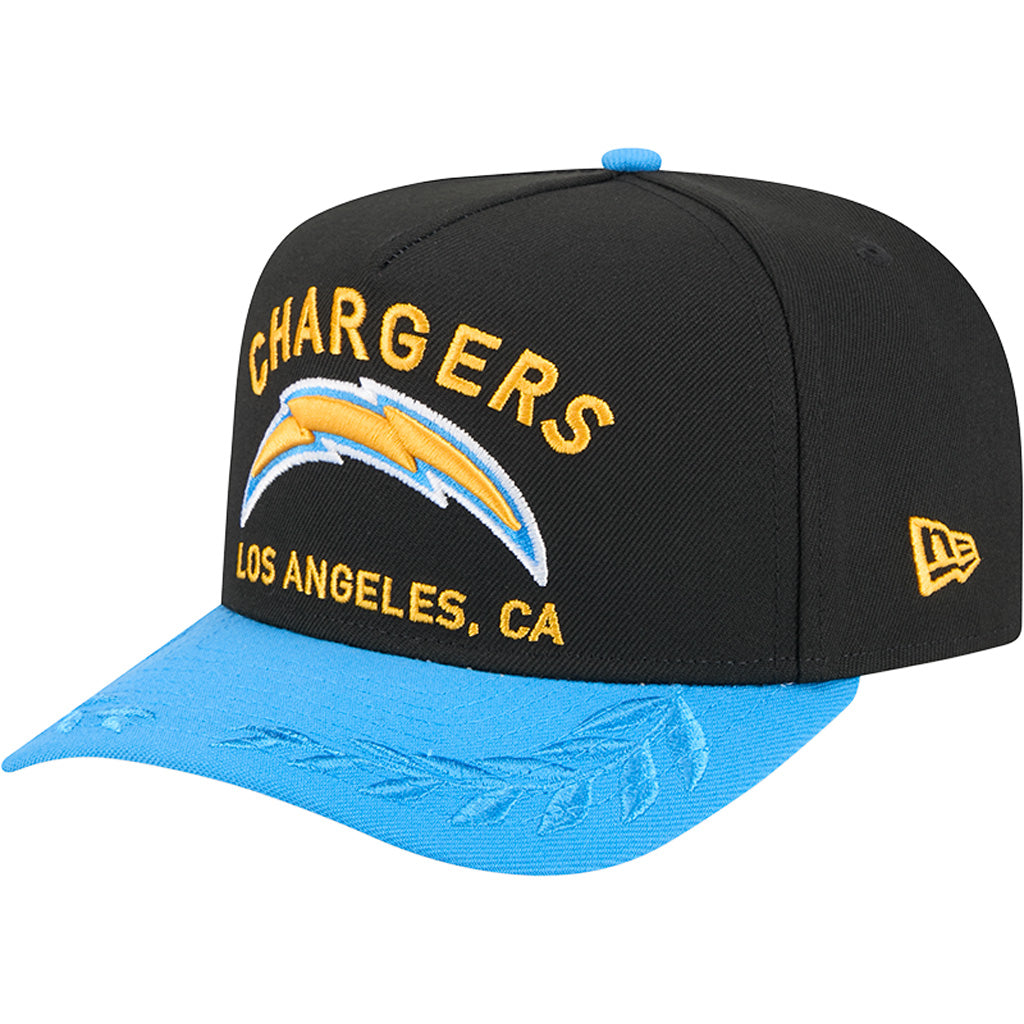NFL Los Angeles Chargers New Era 2025 Draft 9FIFTY A-Frame Hat - Black