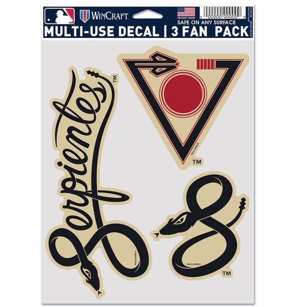 MLB Arizona Diamondbacks WinCraft City Connect 3-Pack Fan Decal Sheet ...