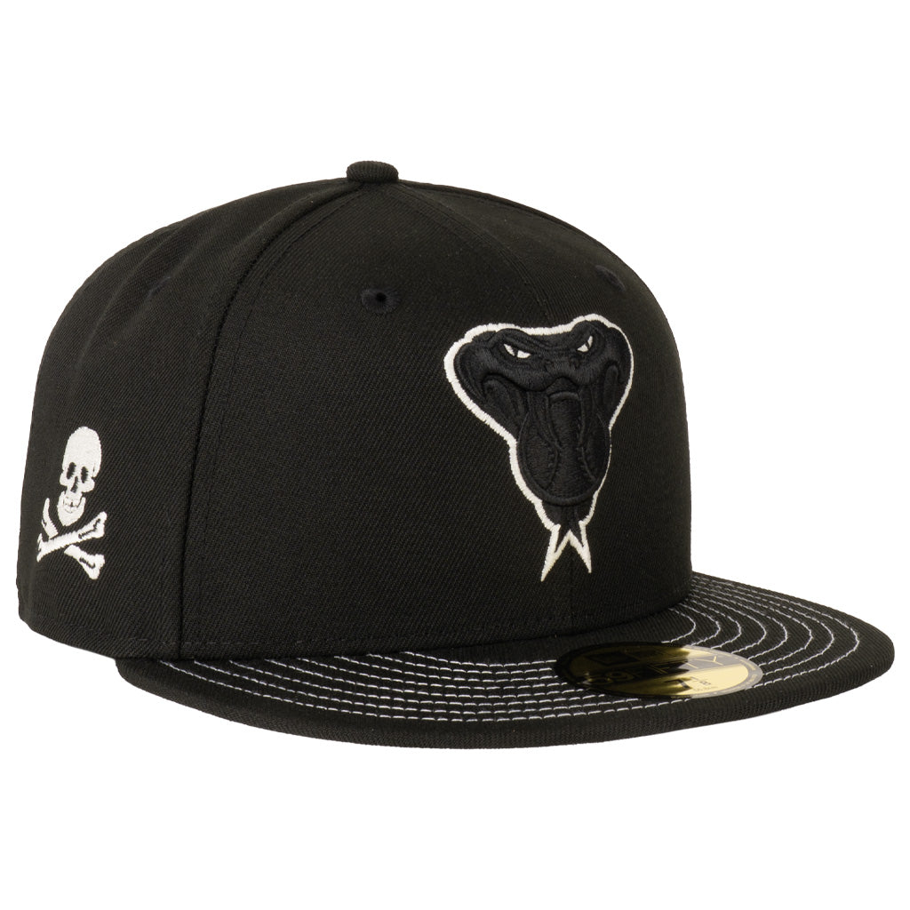 MLB Arizona Diamondbacks New Era Snakehead Jolly Roger 59FIFTY Fitted Hat - Black