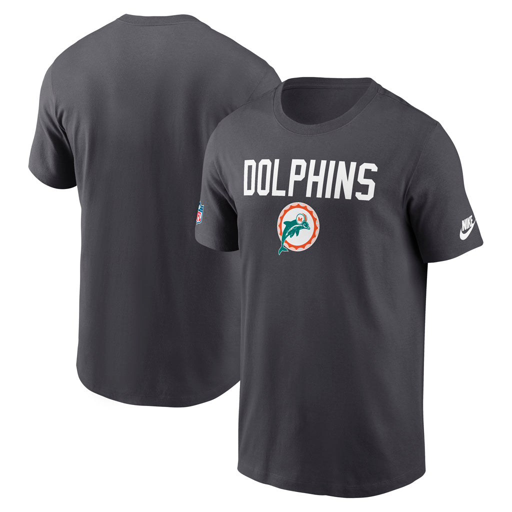 NFL Miami Dolphins Nike Dri-Fit Crew Alternate T-Shirt - Charcoal