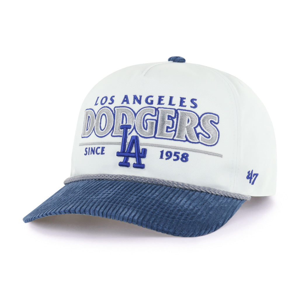 MLB Los Angeles Dodgers '47 Rustic Hitch Cooperstown Snapback Hat - White