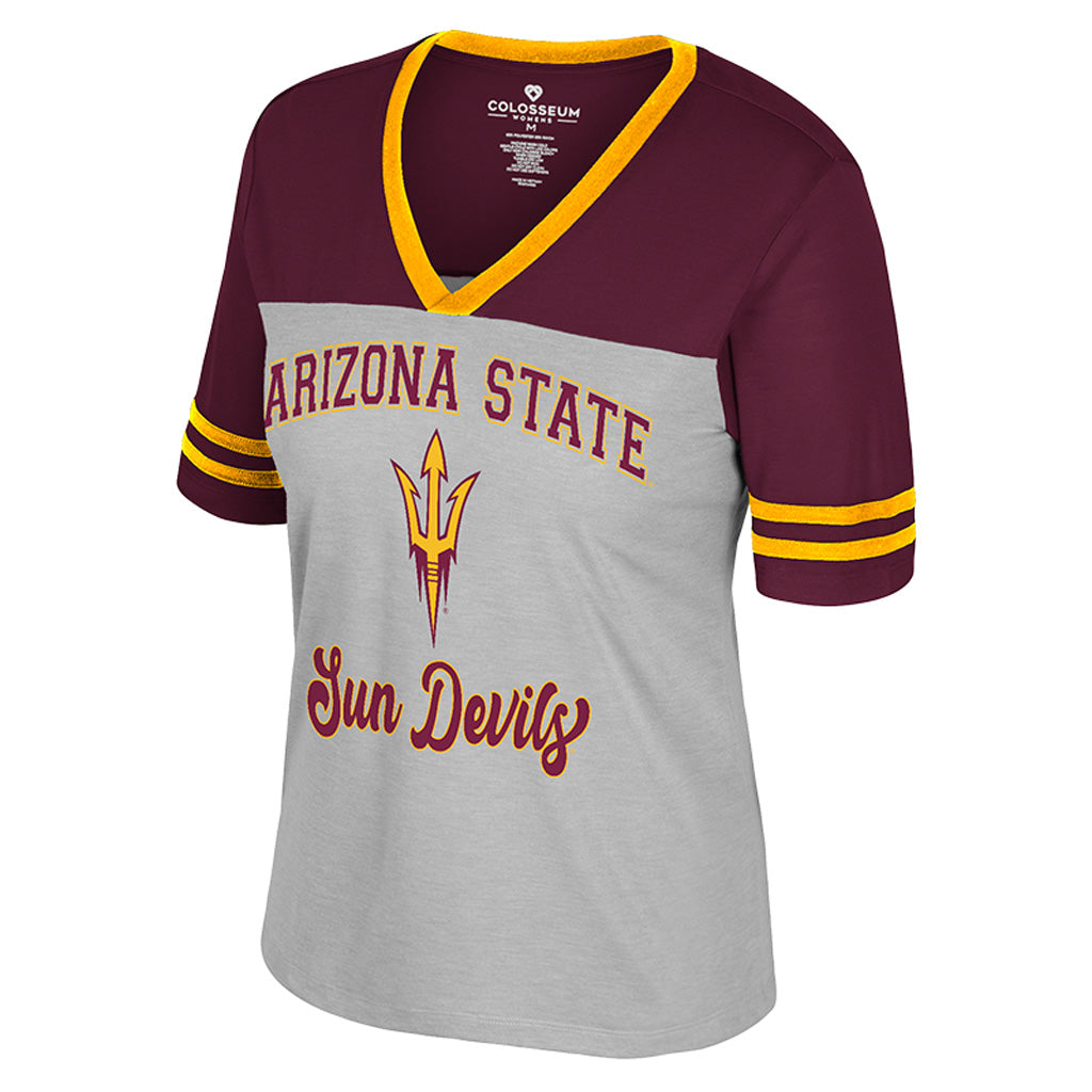 NCAA Arizona State Sun Devils Women's Colosseum Second Choice T-Shirt - Gray