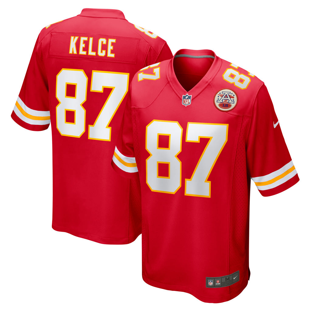 NFL Kansas City Chiefs Travis Kelce Nike Home Game Jersey - Red