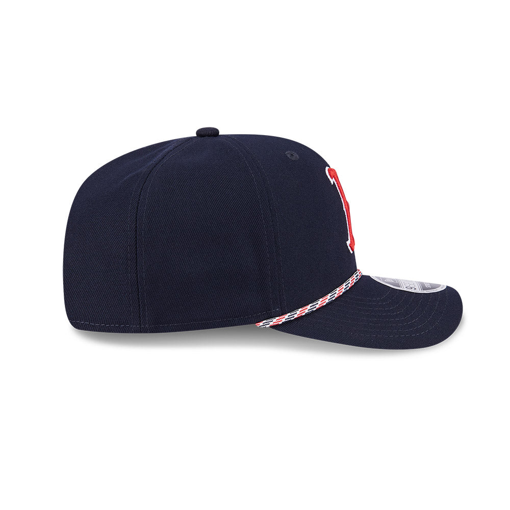 MLB Boston Red Sox New Era Multicolor Rope 9SEVENTY Stretch-Snapback Hat - Navy