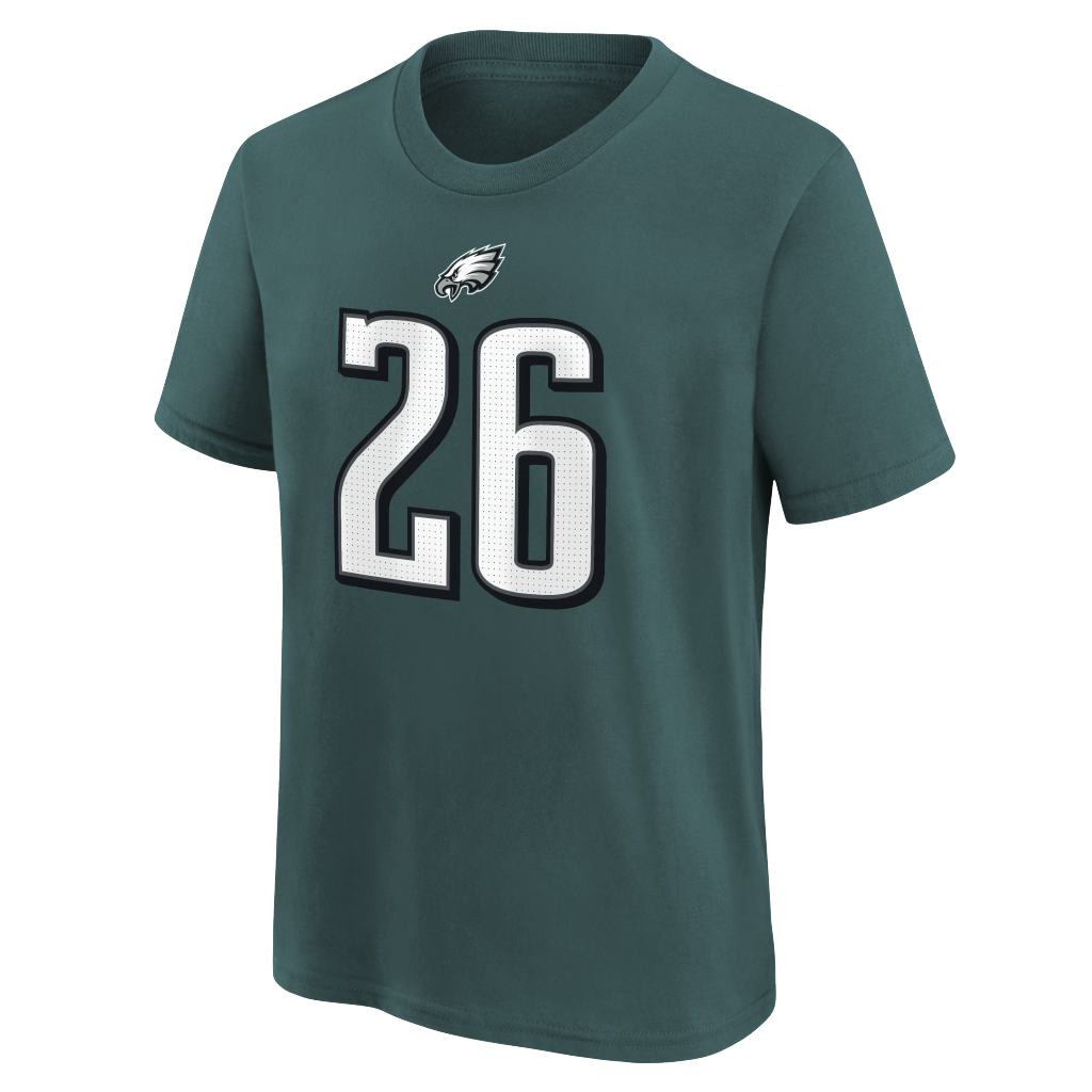 NFL Philadelphia Eagles Saquon Barkley Youth Nike Name & Number T-Shirt - Green