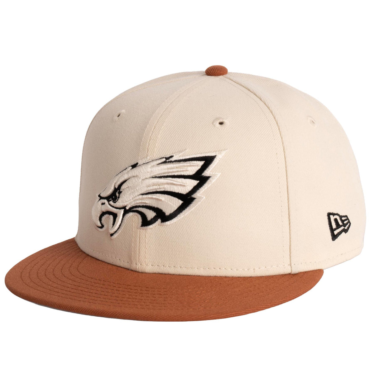 NFL Philadelphia Eagles New Era Fieldstone 9FIFTY Snapback Hat- Light Cream