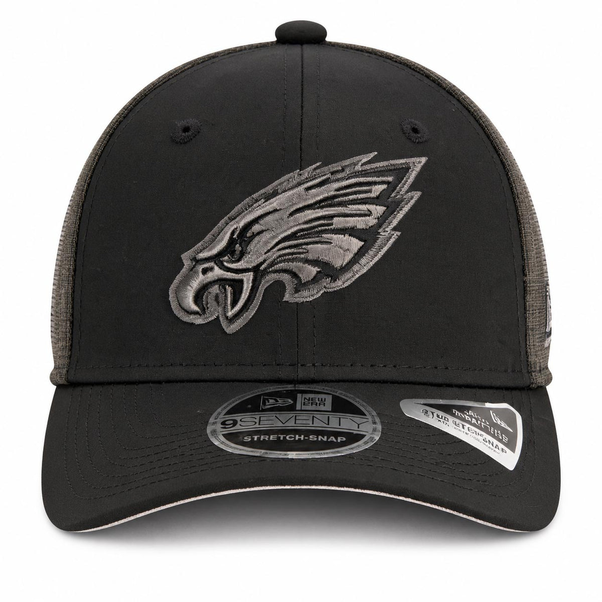 NFL Philadelphia Eagles New Era Black Pearl Trucker 9SEVENTY Stretch-Snap Hat- Black