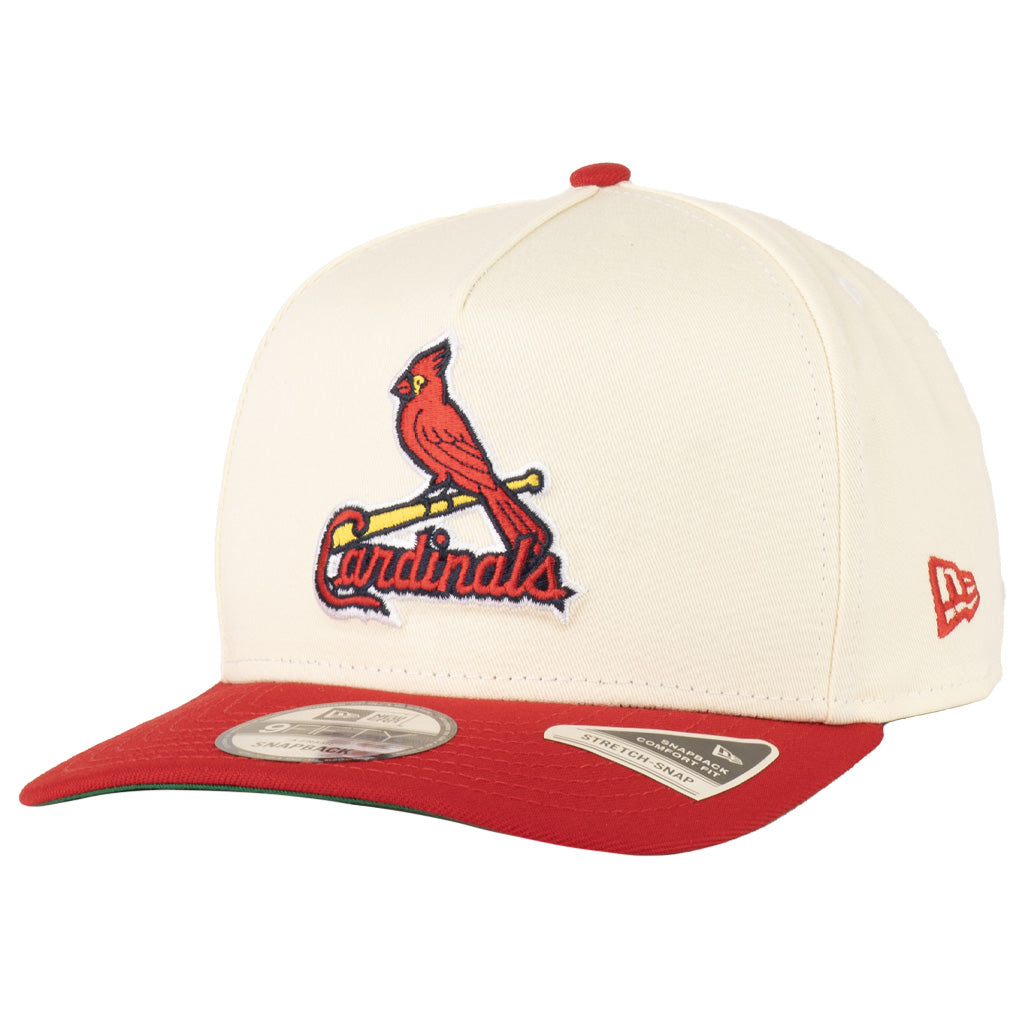 MLB St. Louis Cardinals New Era Primary Two-Tone TC 9FIFTY A-Frame Snapback Hat - Cream
