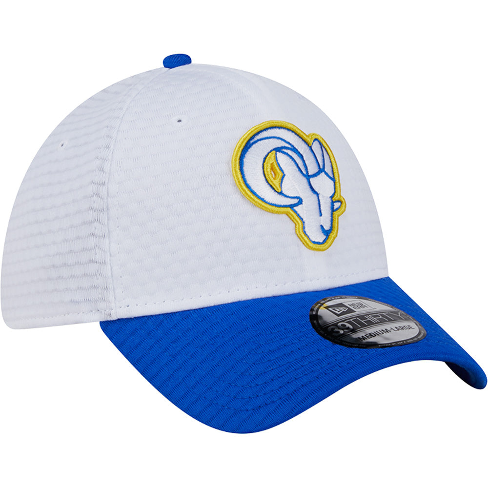 NFL Los Angeles Rams New Era 2024 Training 39THIRTY Flex Fit Hat - White