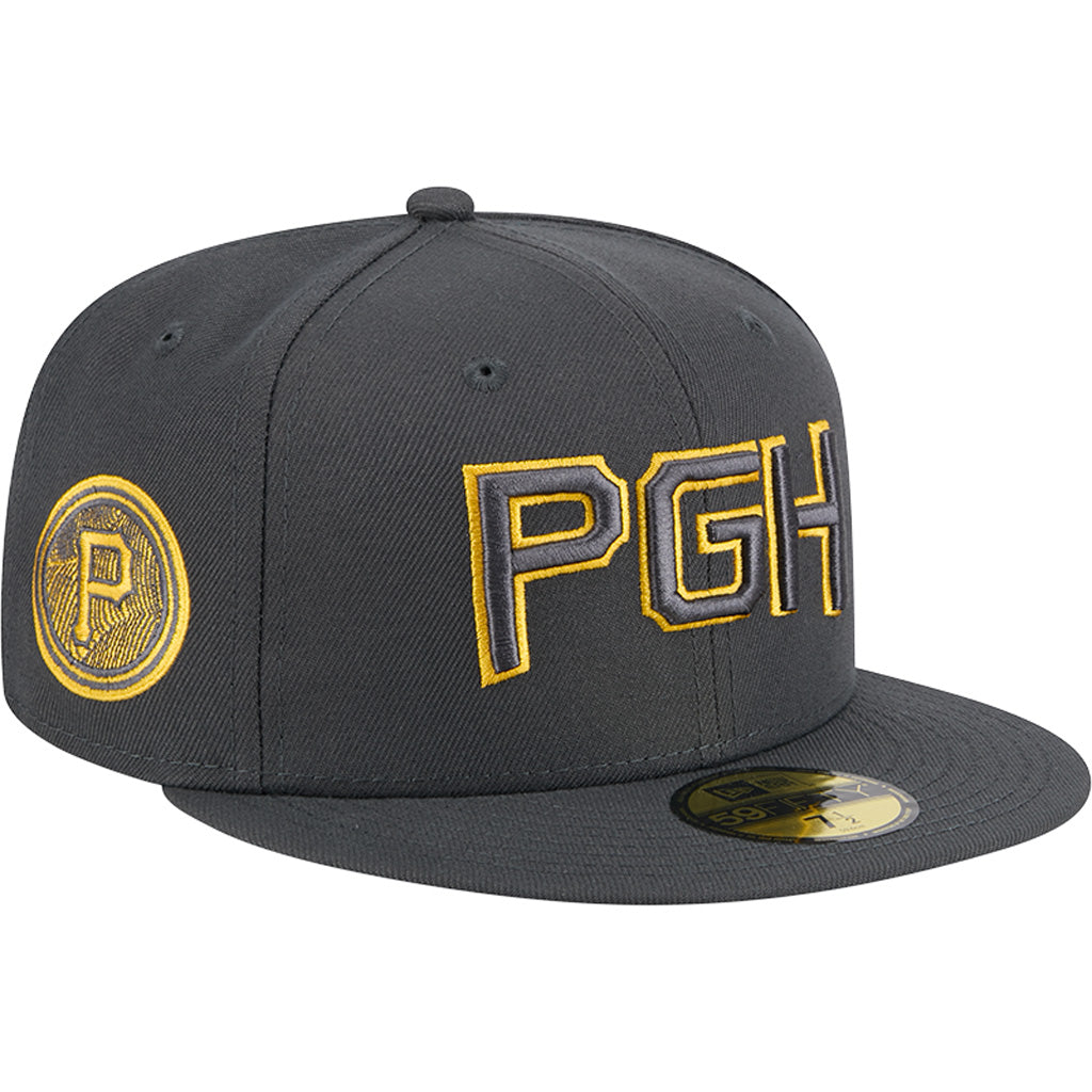 MLB Pittsburgh Pirates New Era City Connect Fan Pack 59FIFTY Fitted Hat - Charcoal