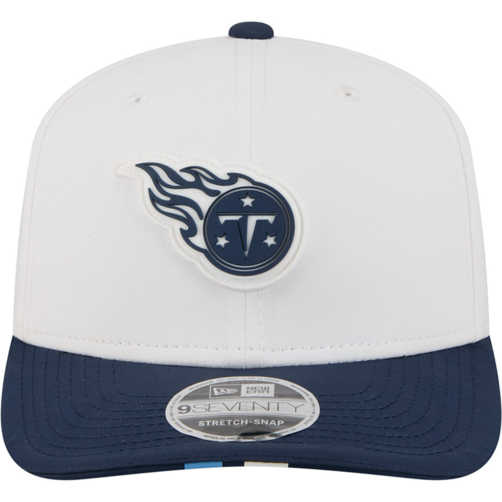NFL Tennessee Titans New Era 2025 Training 9SEVENTY Stretch-Snapback Hat - White