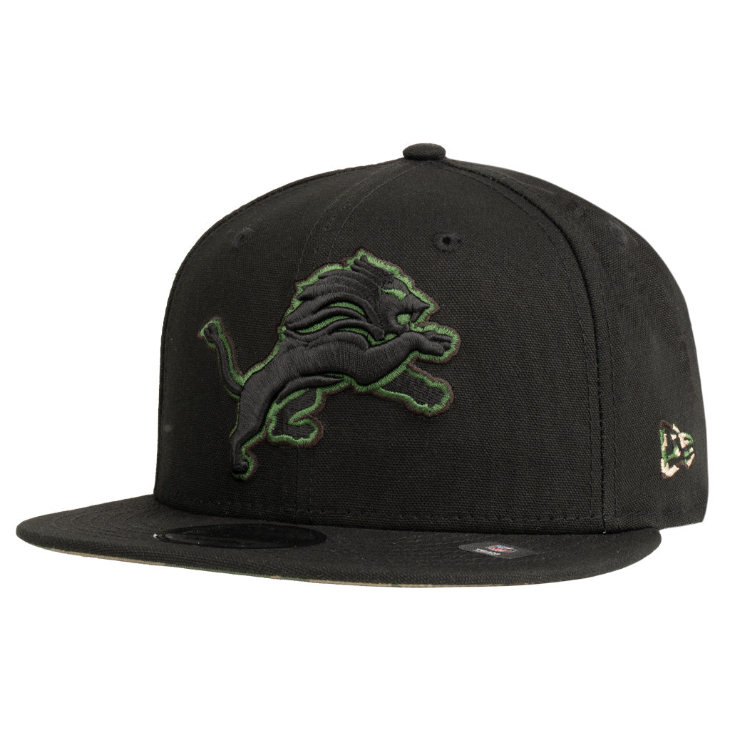 NFL Detroit Lions New Era Commando 9FIFTY Snapback Hat - Black