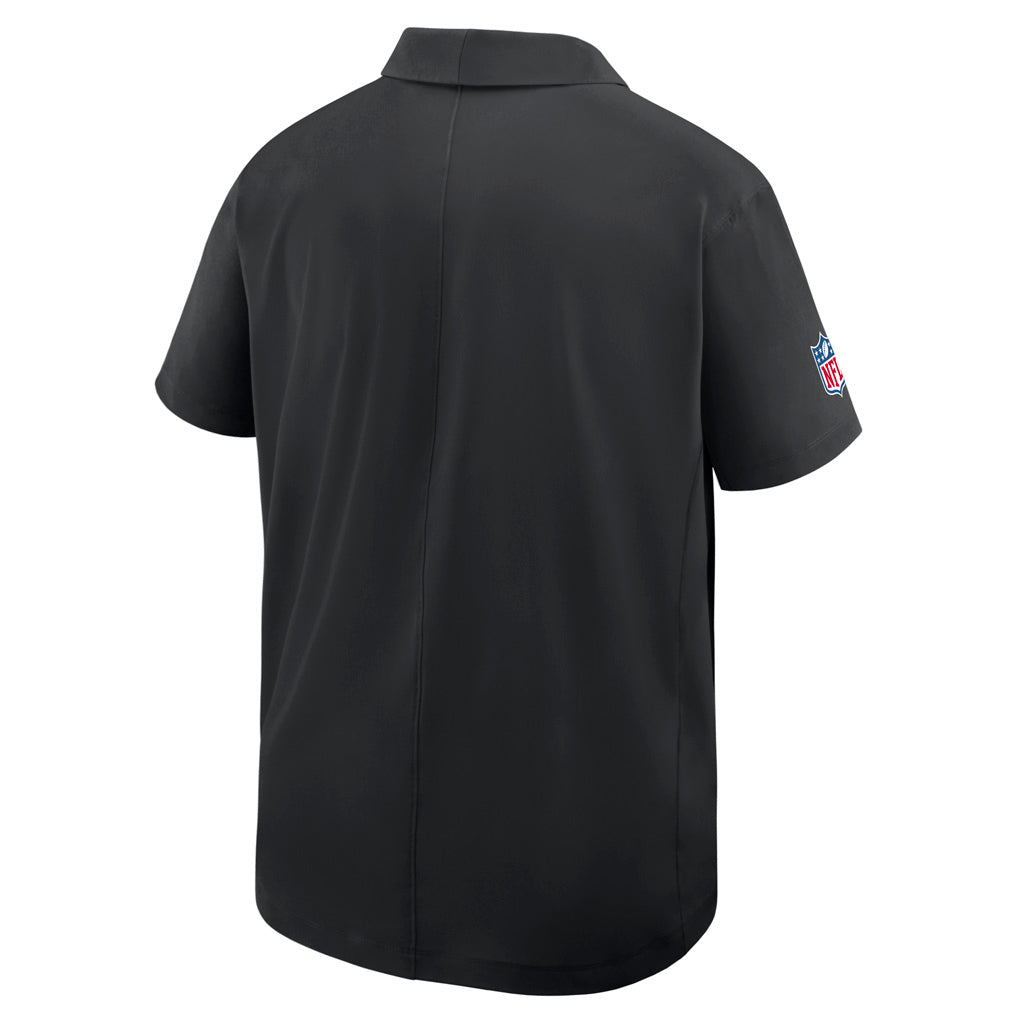 NFL Las Vegas Raiders Nike 2025 Dri-Fit Sideline Woven Polo - Black