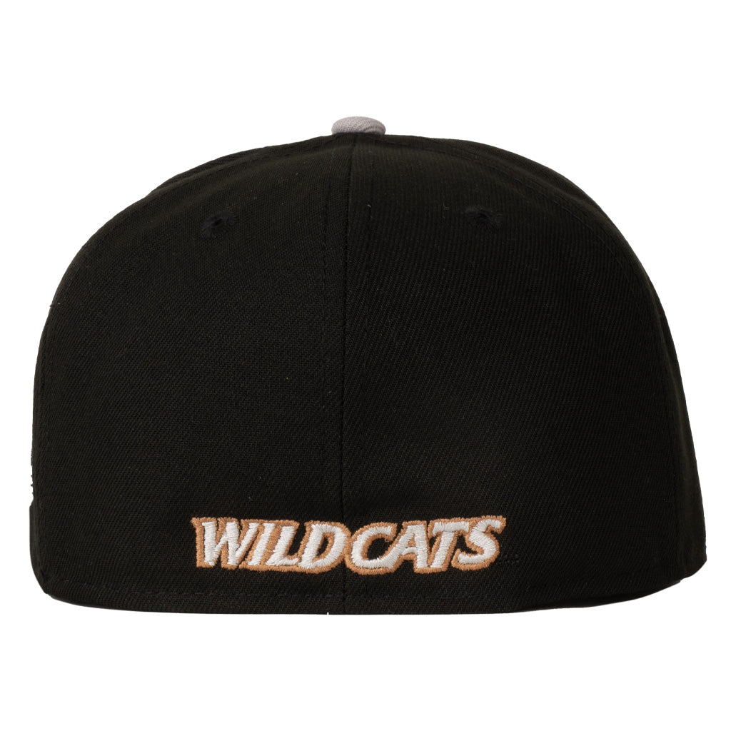 NCAA Arizona Wildcats New Era Gray Outline Logo 59FIFTY Fitted Hat - Black