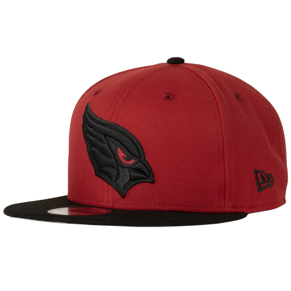 NFL Arizona Cardinals New Era Black Logo 9FIFTY Snapback Hat - Red