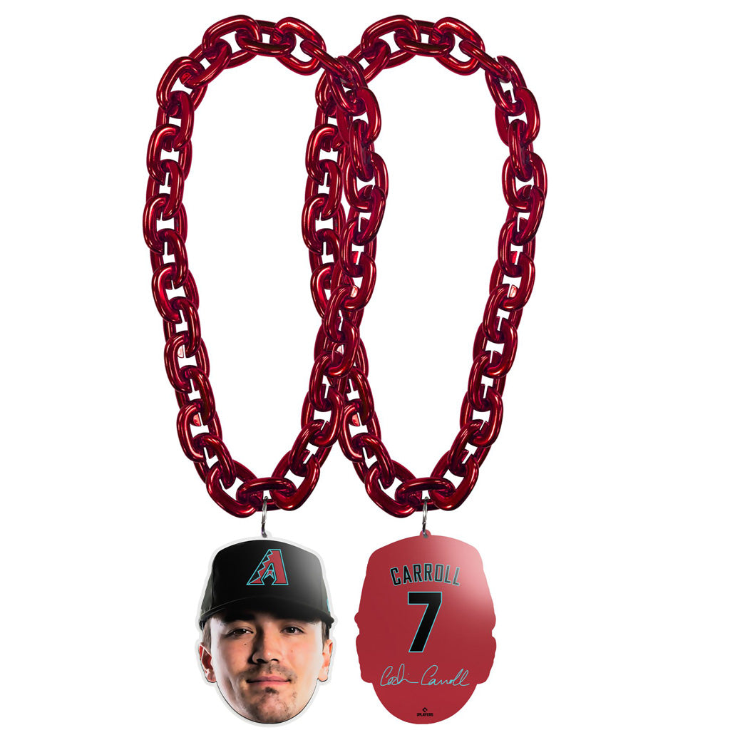 MLB Arizona Diamondbacks Corbin Carroll FanFave Head Fan Chain - Red