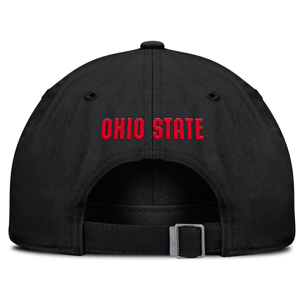 NCAA Ohio State Buckeyes Nike Primetime Slouch Adjustable Hat - Black