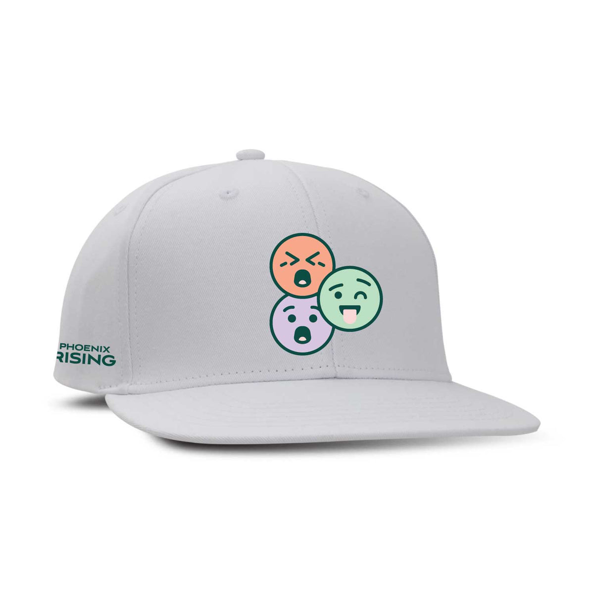 Phoenix Rising Ahead 2025 Mental Health Awareness Fox Snapback Hat - White