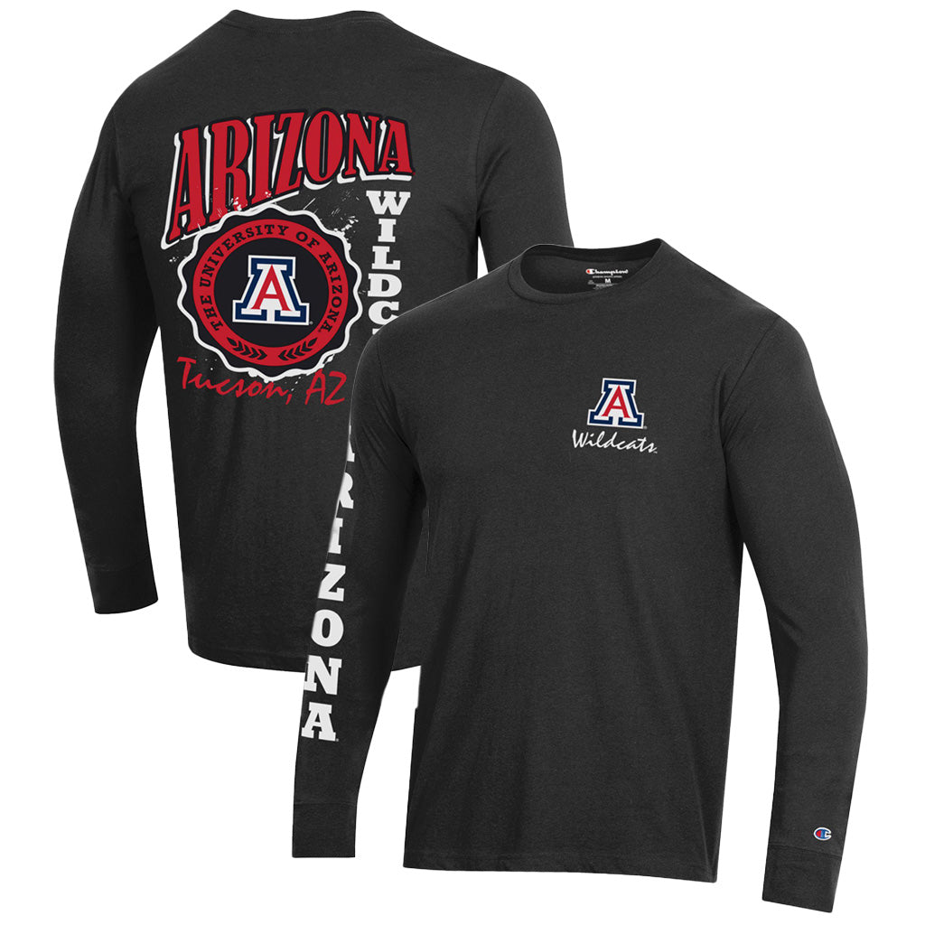NCAA Arizona Wildcats Champion Bottlecap Long Sleeve T-Shirt - Black