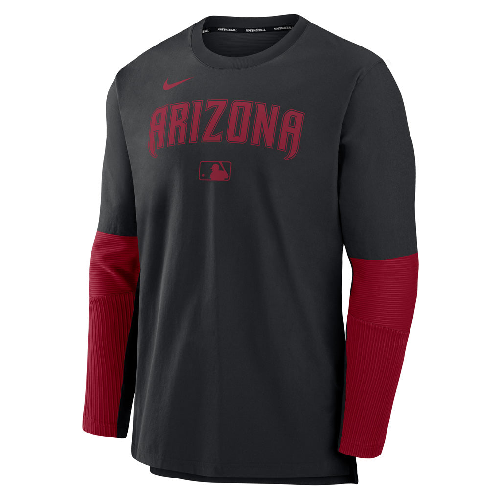 MLB Arizona Diamondbacks Nike Authentic Collection Lightweight Player Pullover - Black