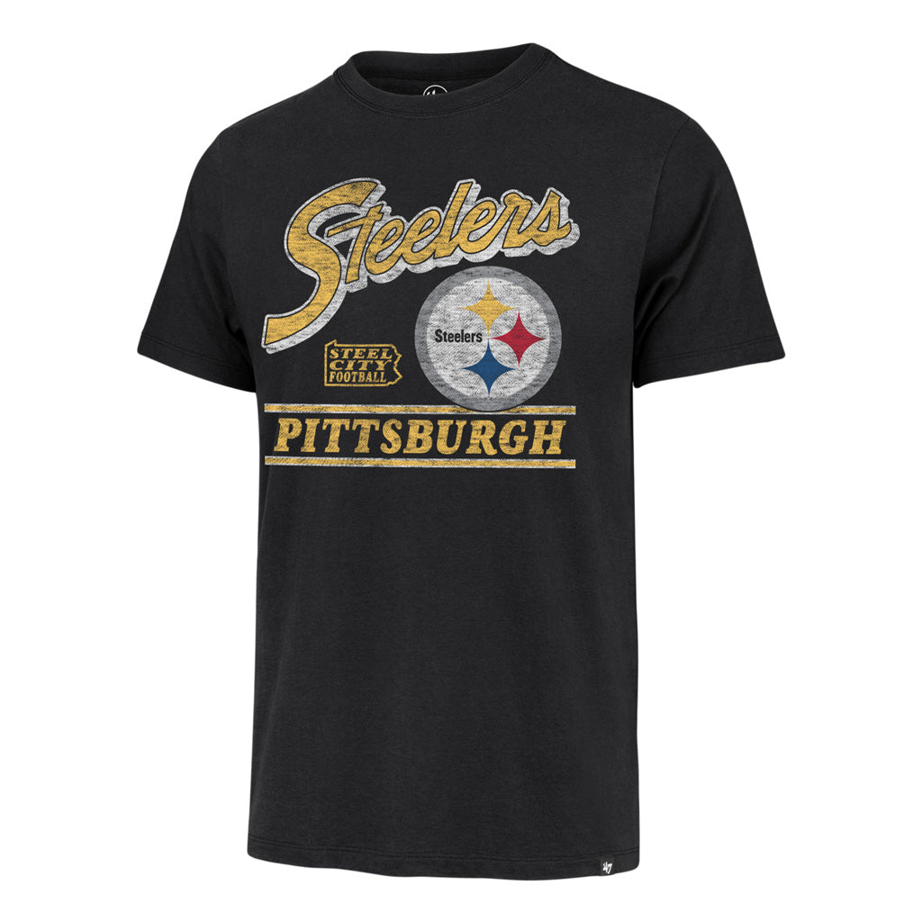 NFL Pittsburgh Steelers '47 Fly By Franklin T-Shirt - Black