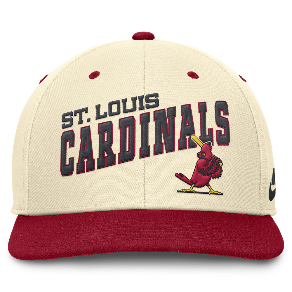 MLB St. Louis Cardinals Nike Cooperstown Wave Snapback Hat - Cream