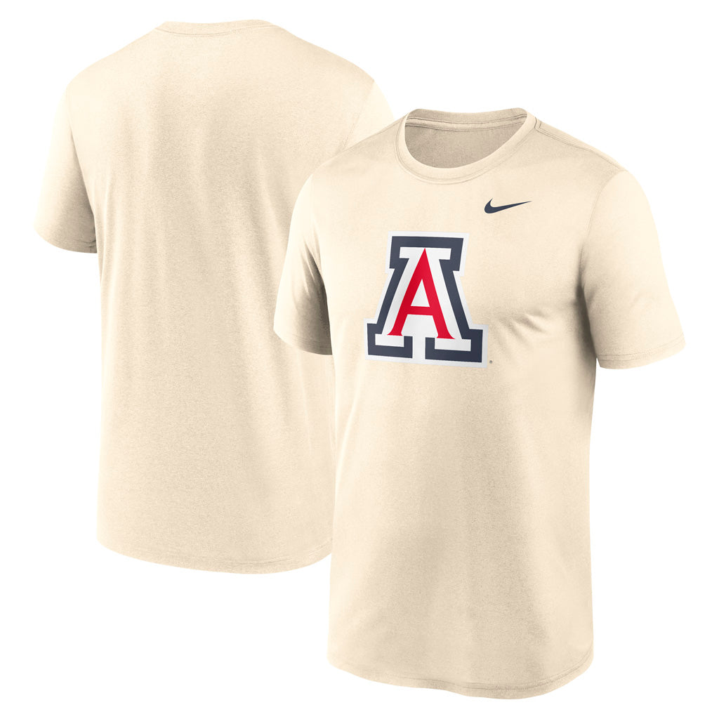 NCAA Arizona Wildcats Nike Legend Primary Logo T-Shirt - Natural