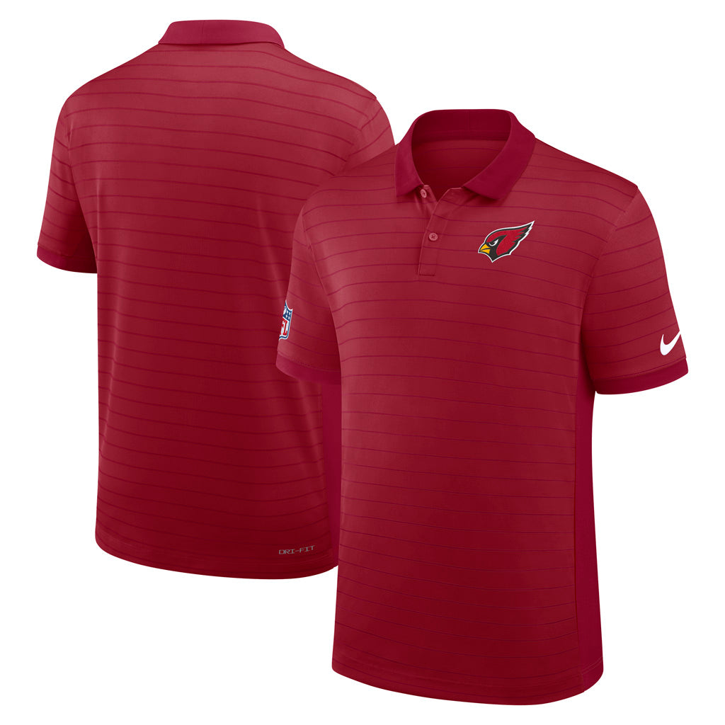NFL Arizona Cardinals Nike 2025 Dri-Fit Striped Polo - Red