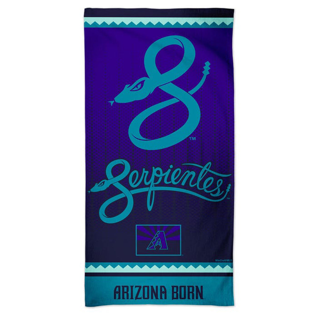 MLB Arizona Diamondbacks WinCraft 2025 City Connect Beach Towel - Purple