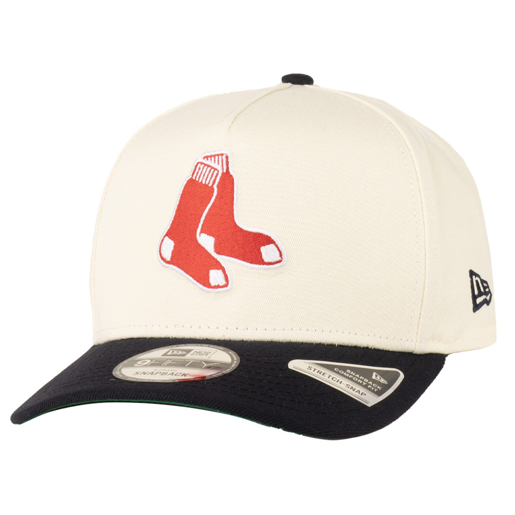MLB Boston Red Sox New Era Alternate Two-Tone TC 9FIFTY A-Frame Snapback Hat - Cream