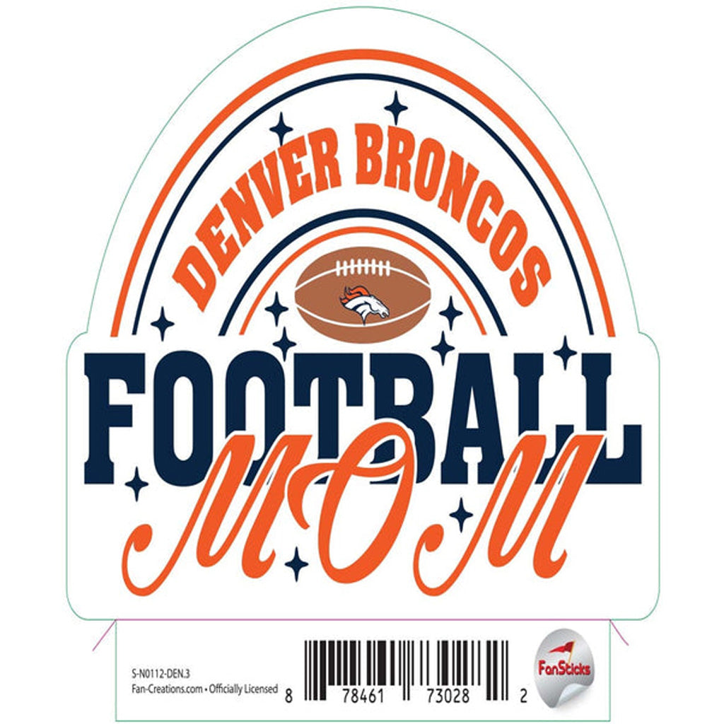 NFL Denver Broncos Fan Creations Mom Sticker