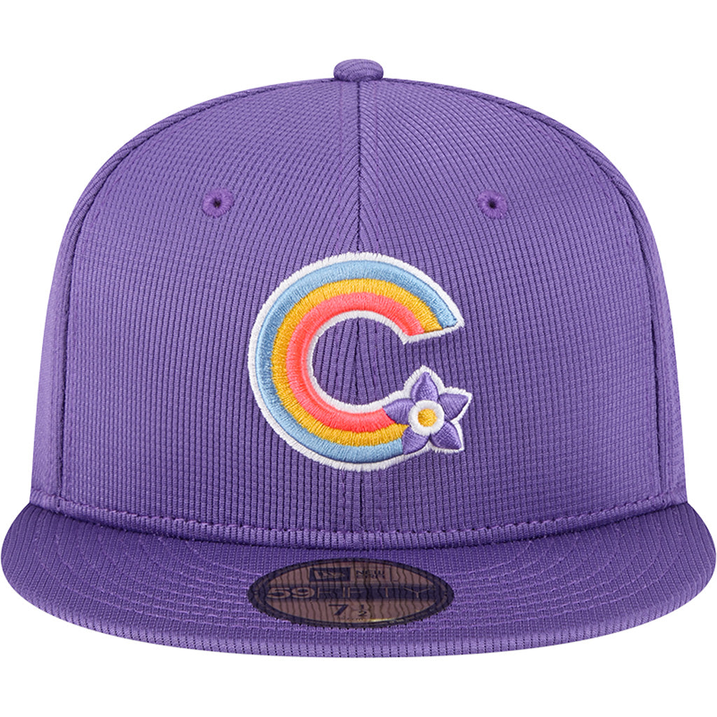 MLB Colorado Rockies New Era 2025 City Connect Batting Practice 59FIFTY Fitted Hat - Purple