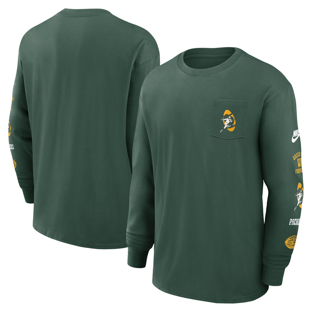 NFL Green Bay Packers Nike Pocket Max90 Long Sleeve T-Shirt