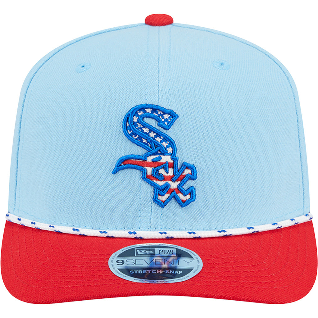 MLB Chicago White Sox New Era 2025 4th of July 9SEVENTY Stretch-Snapback Hat - Light Blue