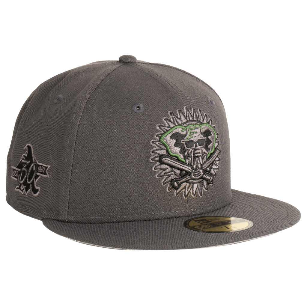MLB Oakland Athletics New Era Tonal Graphite 59FIFTY Fitted Hat - Graphite