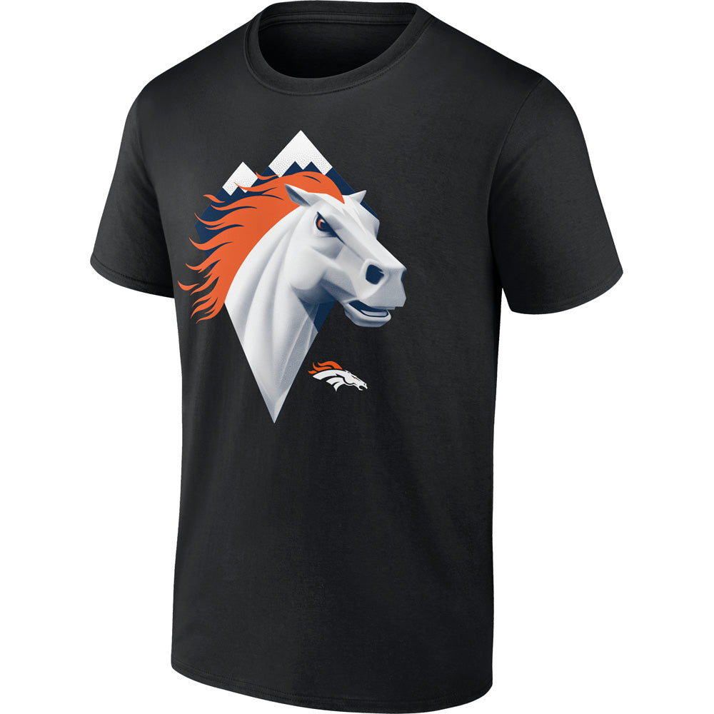 NFL Denver Broncos Fanatics Illustration T-Shirt - Black