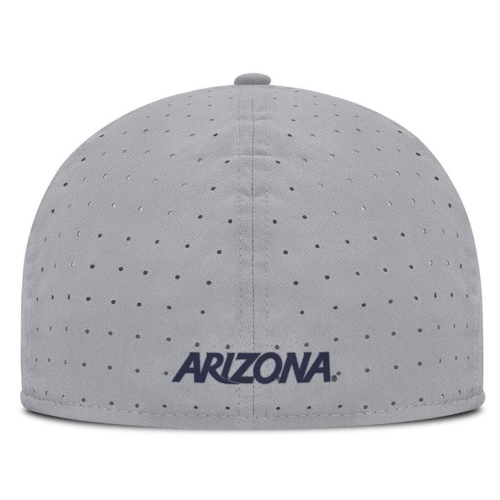 NCAA Arizona Wildcats Nike Primary Logo Aerobill Fitted Hat - Gray