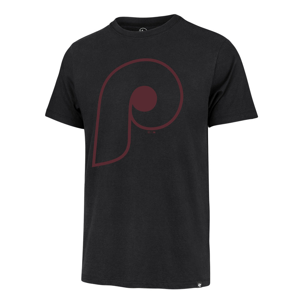 MLB Philadelphia Phillies '47 Throwback Pop Imprint Franklin T-Shirt - Black