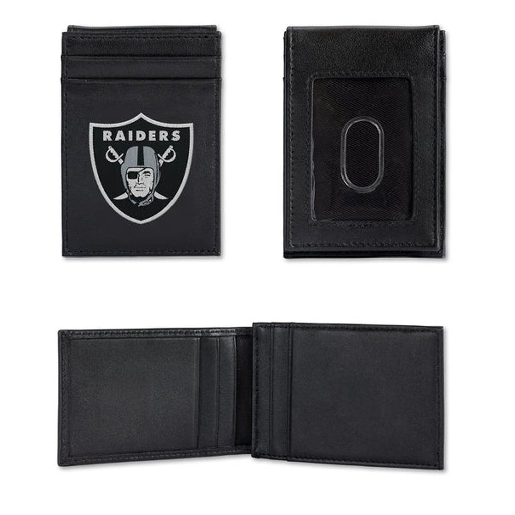 NFL Las Vegas Raiders Rico Stitched Front Pocket Wallet - Black
