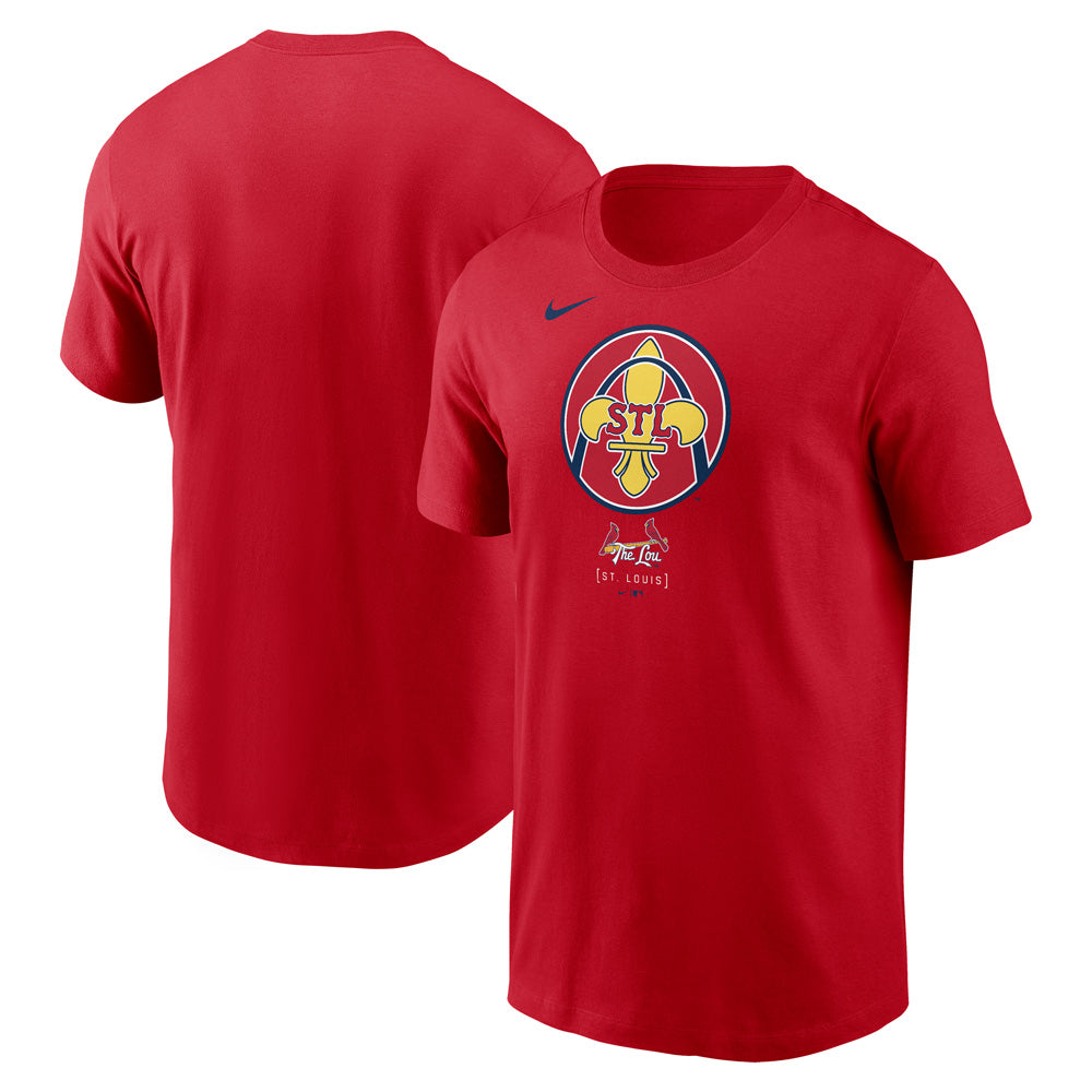 MLB St. Louis Cardinals Nike City Connect Logo Essential T-Shirt - Red