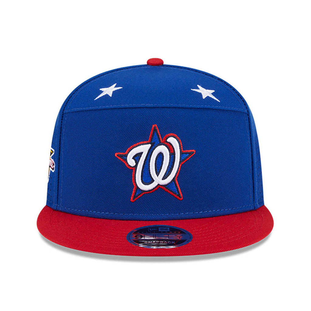 MLB Washington Nationals New Era 2025 All Star Game Workout 9FIFTY Split Panel Snapback Hat - Blue
