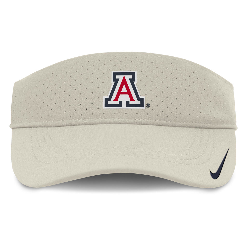 NCAA Arizona Wildcats Nike Ace Performance Visor Hat - Cream