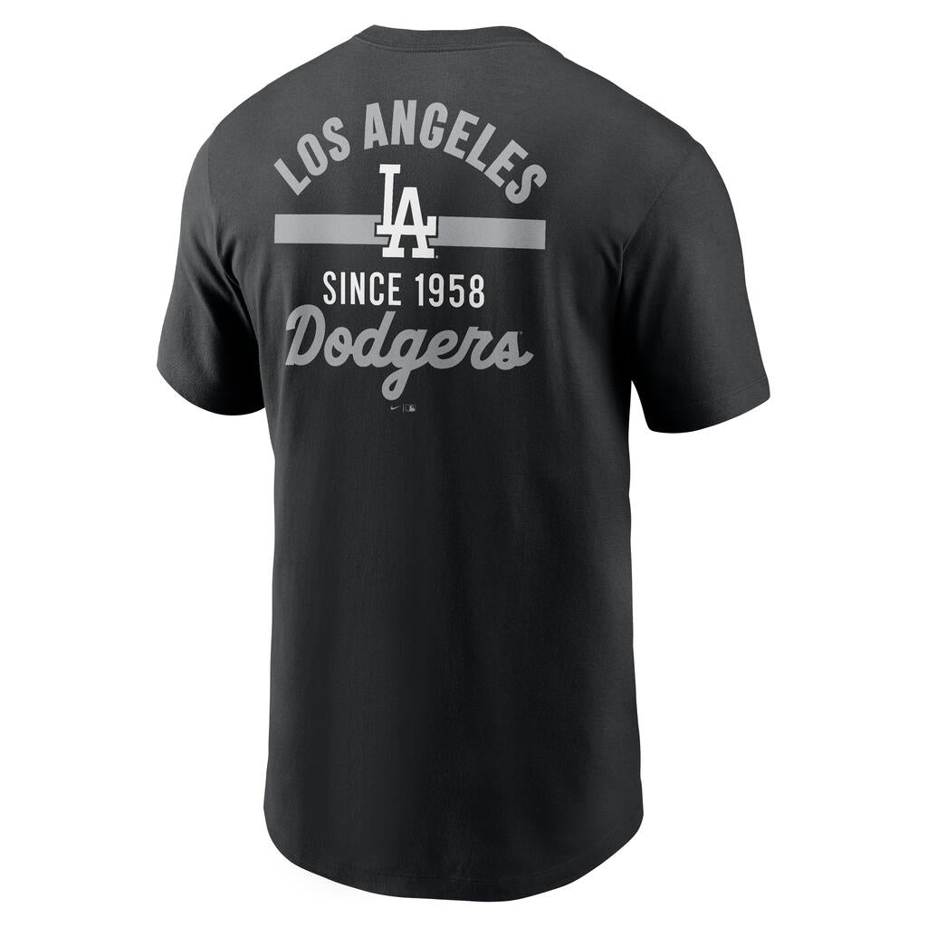 MLB Los Angeles Dodgers Nike 2-Hit Cotton T-Shirt - Black