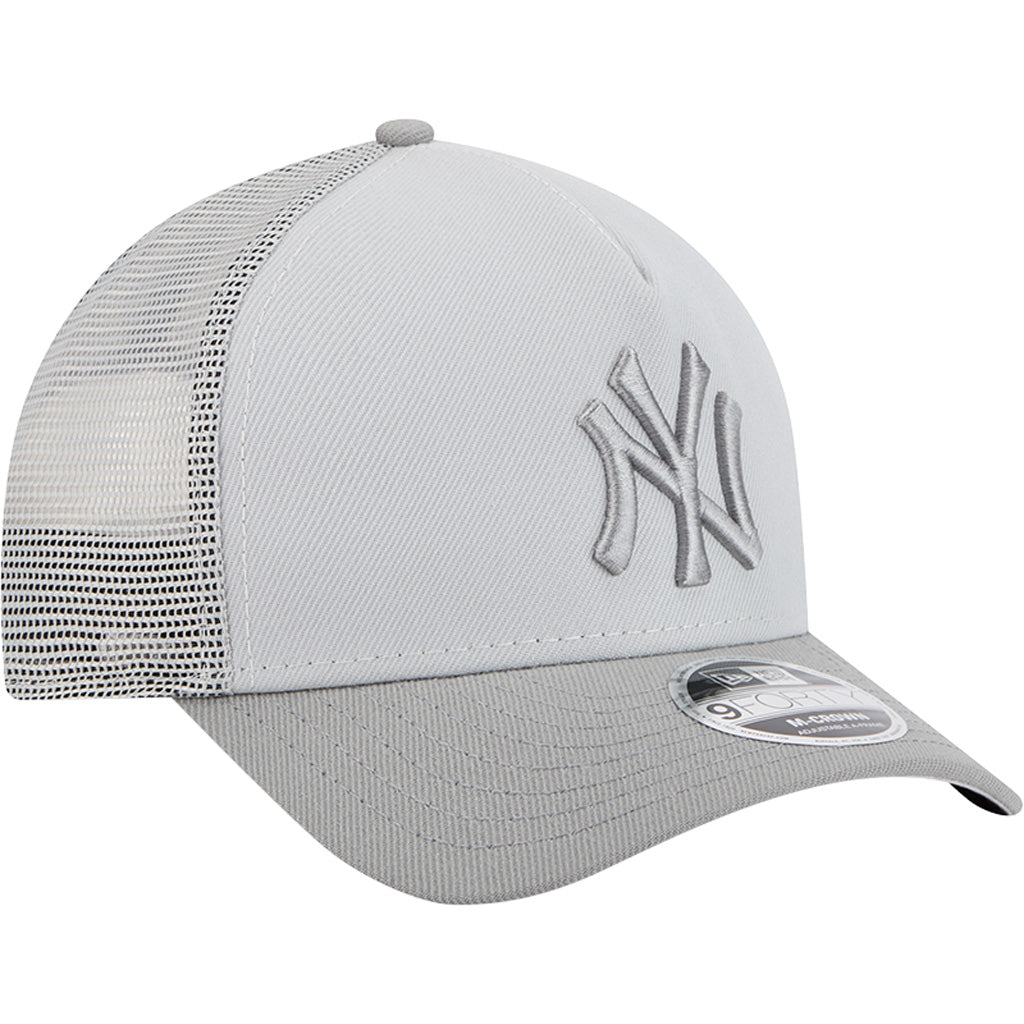 MLB New York Yankees New Era Gray Tonal 9FORTY M-Crown Snapback Trucker Hat - Gray