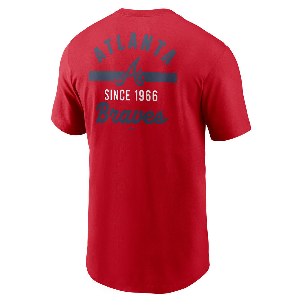 MLB Atlanta Braves Nike 2-Hit Cotton T-Shirt - Red