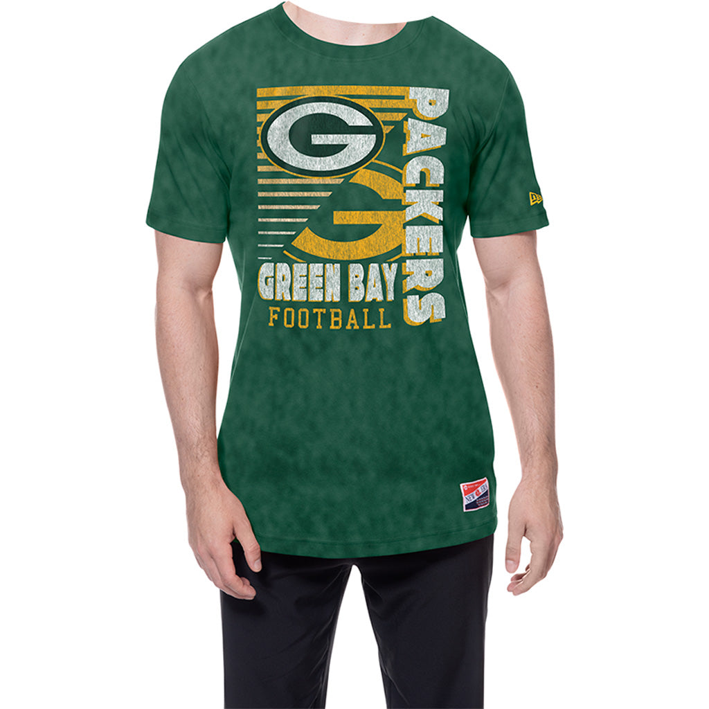 NFL Green Bay Packers New Era Throwback Wash T-Shirt - Green
