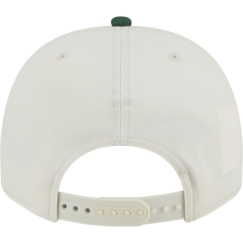 NFL Green Bay Packers New Era Chainstitch Two-Tone 9FIFTY A-Frame Snapback Hat - Cream