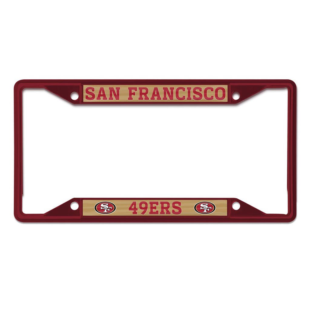 NFL San Francisco 49ers WinCraft Matte License Plate Frame - Red