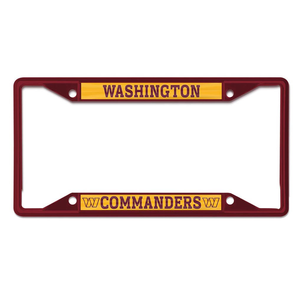 NFL Washington Commanders WinCraft Matte License Plate Frame - Maroon